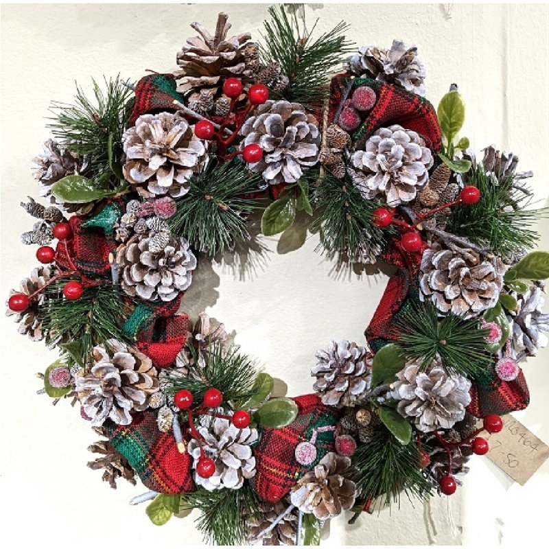 Faux Wreath, 36cm H x 36cm W x 5cm D