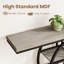Console industrielle 55 po - Table d'entrée à 5 niveaux pour canapé d'entrée - Structure en métal en forme de O - Étagères de rangement multifonctionnelles - Long couloir ou table de salon, 1,2 mètres-130203367-130203372-130203373-130203374