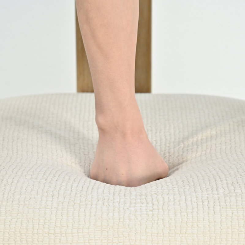 Chaise d'appoint Mamanbai, Chenille crème