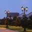 Lampadaire d'extérieur à double tête à énergie solaire (double)