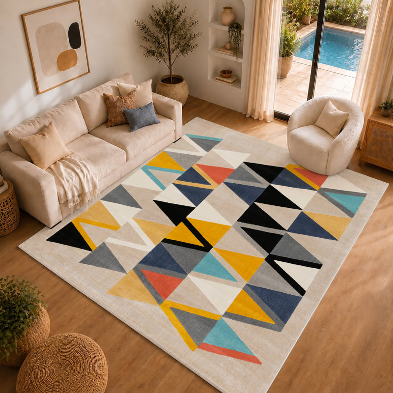 Fiqueroa Geometric Area Rug, Rectangle 160 x 220cm