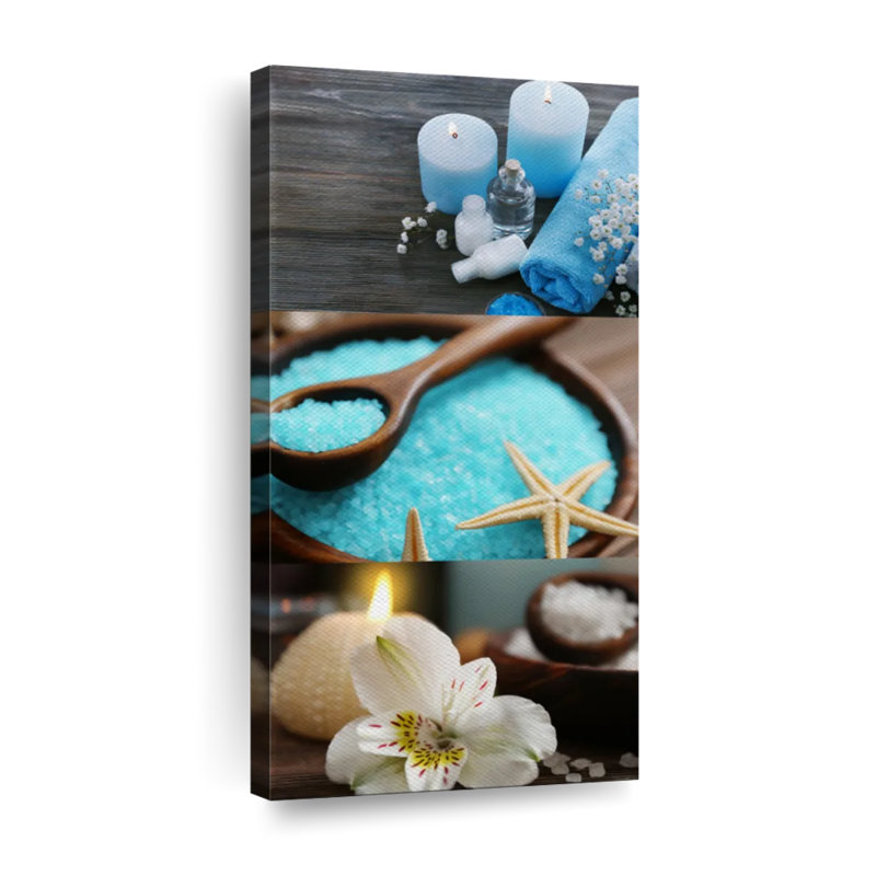 Impression sur toile Spa Elements, H 42 po x l 21 po x P 1,25 po
