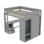 Lit mezzanine double avec tiroirs Hason Kids-88115804