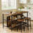 Grondin 47.24" Iron Kitchen Island Set-964939965