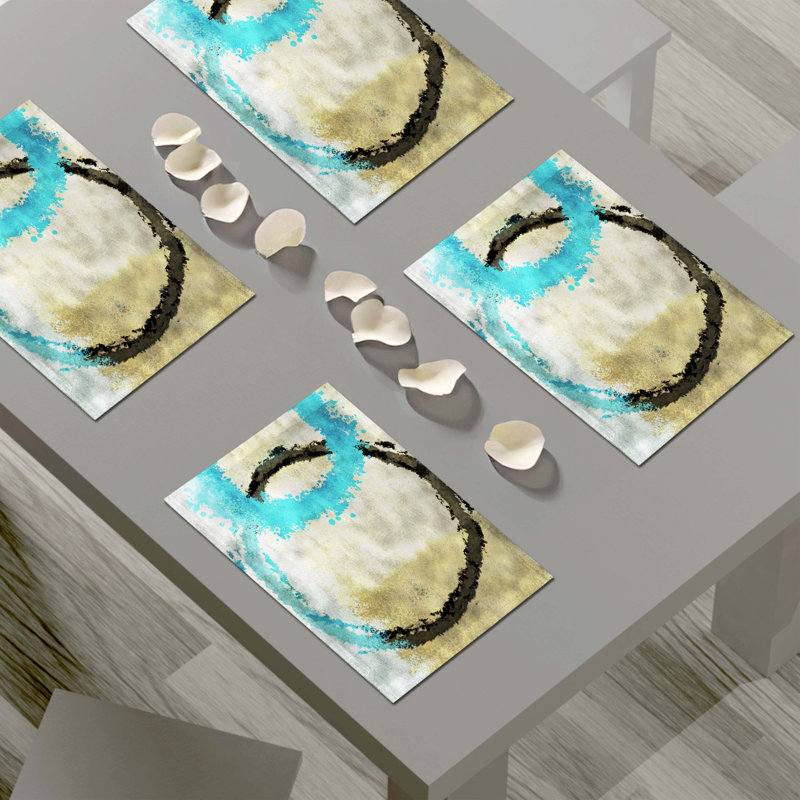 Polyester Abstract Rectangle Placemat