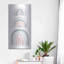 «Hokku Designs» Boho Rainbow V par Courtney Prahl, art mural en métal