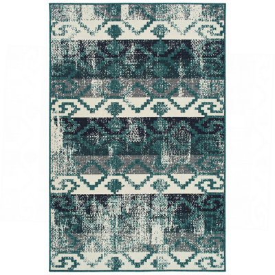Tapis moderne, géométrique et texturé