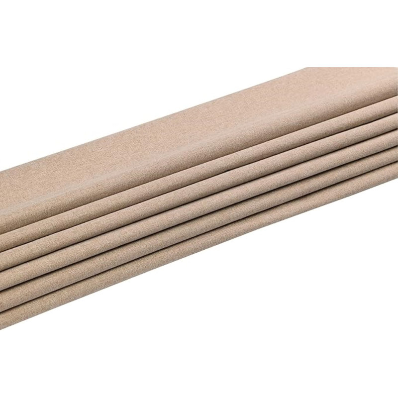 Oatmeal Textured Cordless Fabric Roman Blackout Shades 31.5"W x 60"L