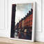 Wet City Street Modern 1 Piece Wrapped Canvas Wall Art-908349665-908349688