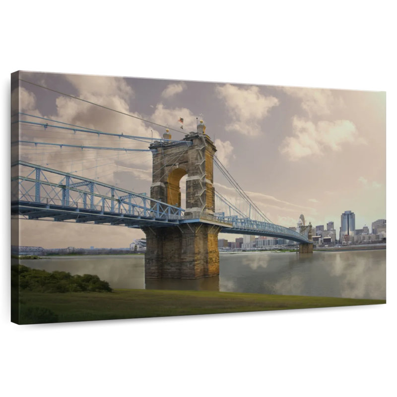 Lilie Roebler Bridge dans l'Ohio, H 32 po x l 48 po