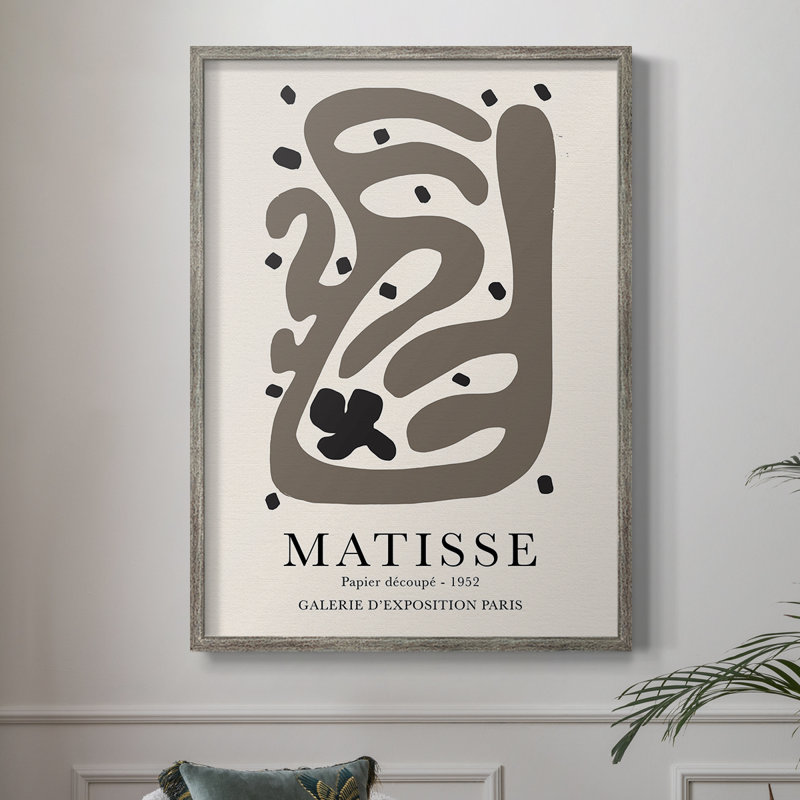 Matisse CCxx, reproduction encadrée - bois massif, H 28 po x l 22 po, Brun