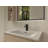 DAX Single Handle Waterfall Brass Bathroom Faucet, Matte Black