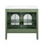 Meuble-lavabo autoportant avec tablette de rangement-568889066