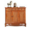 Banc de rangement pour chaussures en bois brun