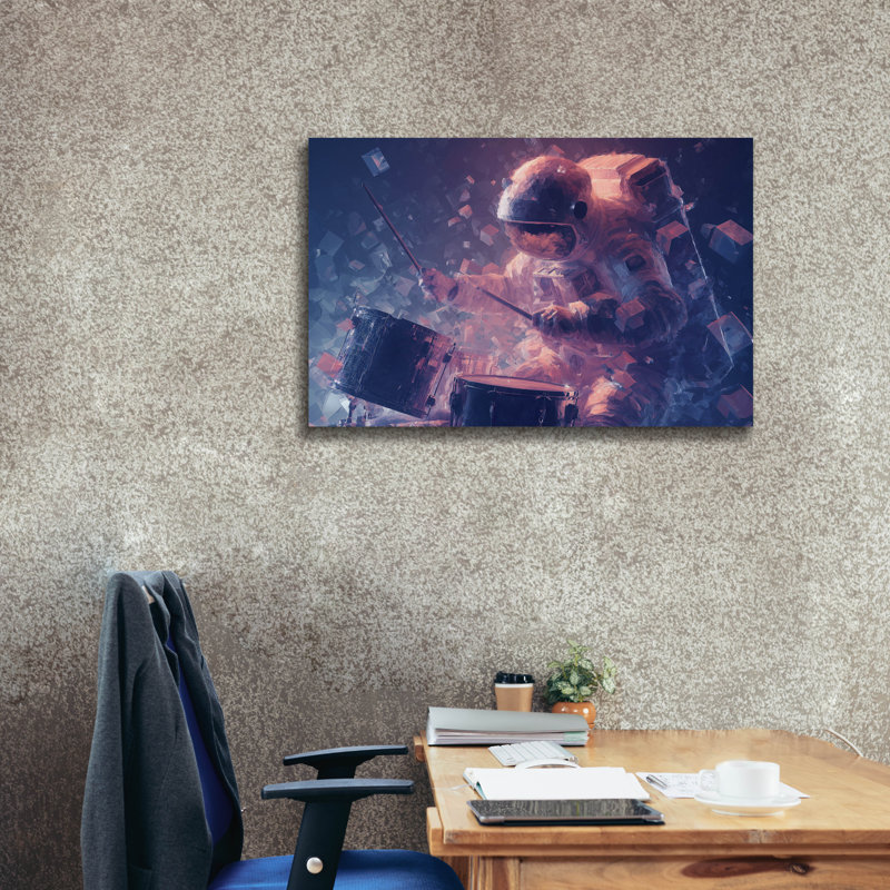  'Galactic Percussionist' by Ann Klee Canvas Wall Art, 40" x 26", 26" H x 40" W