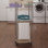 Laundry Hamper Storage Cart with Woodgrain Laminate, Rolling Frame and Shelves