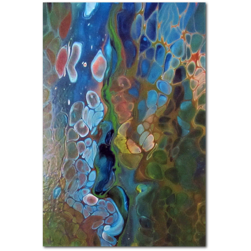 «Water Lillies», impression sur toile tendue, H 18 po x l 12 po x P 1,5 po