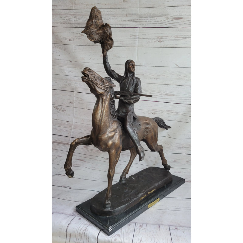 Statue Buffalo Signal de Frederic Remington