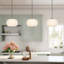 Luminaire suspendu simple à intensité variable 1 lumière Breeana 