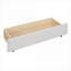 Lit plateforme double avec rangement en lin pleine grandeur, sans sommier tapissier, avec lit gigogne 2 tiroirs, beige, pour chambre d'amis-1952615290