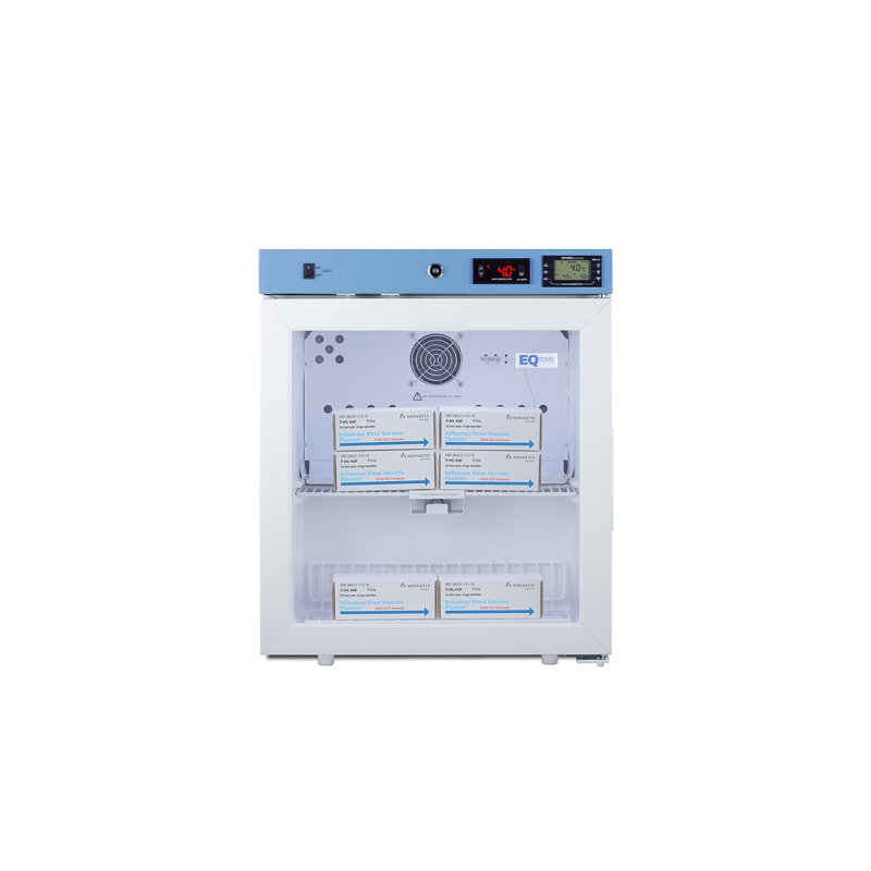 EQtemp 19" Wide Compact Healthcare refrigerator, Right Hand Swing