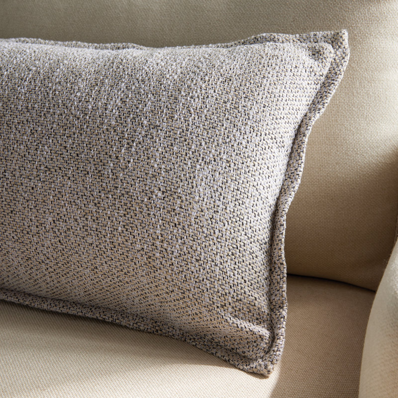 Gibram Indoor/Outdoor Reversible Throw Pillow, 12"H x 22"W, Tan