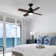 36.6'' Black Ceiling Fan With Remote Control And Light Kit