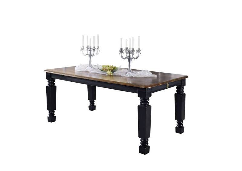 New Boston Solid Wood Dining Table, H76 x L160 x W90cm