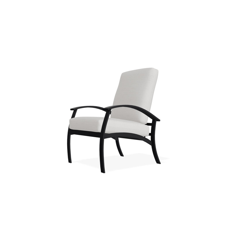 Belle Isle Cushion Deep Seating Arm Chair, Black, Tabloid Cloud