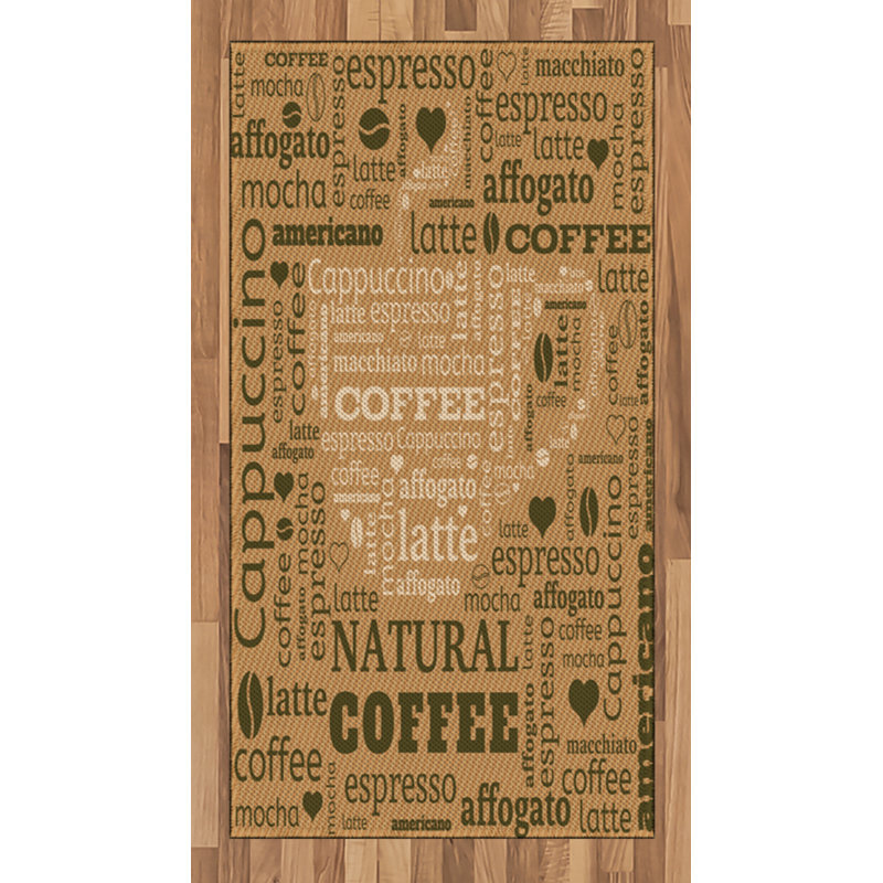 Pale Brown High Density Long Fiber Poly Threads Decorative Area Rug Carpet, Rectangle 2'7" x 5'