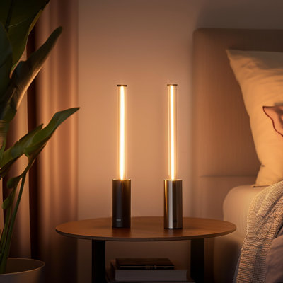 2-Pack Portable Minimalist Olney Table Lamp, Minimalist Dimmable Lighting