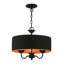 Lustre suspendu en laiton antique 3 lumières-1467851221