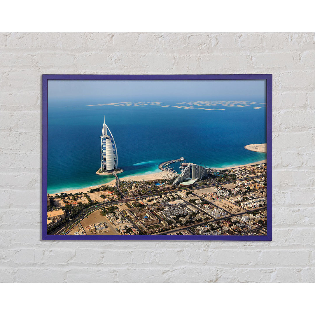 Gerahmtes Leinwandbild The Coast Line Of Burj Al Arab Framed Print