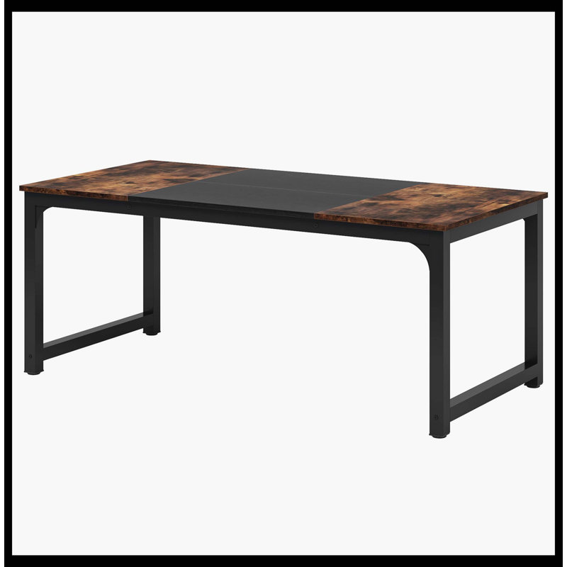 Table de conférence simple, bureau d'ordinateur de table de réunion rectangulaire, H 29,53 po x l 70,87 po x P 31,5 po