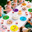 Ensemble de 120 décorations de fête d'anniversaire pour enfants, ensemble de vaisselle et accessoires de table