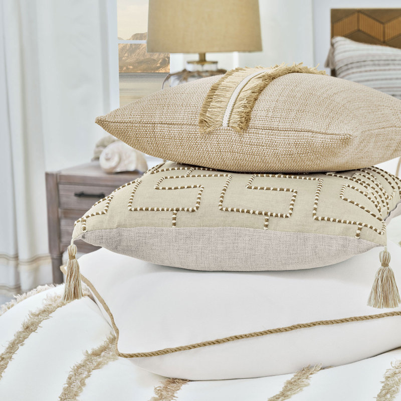 Wren Linen Square Pillow Cover & Insert