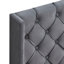 Velvet Button Tufted-Upholstered Queen Platform Bed With Wings Design, Strong Wood Slat Support, And Easy Assembly