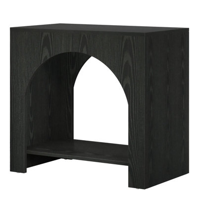 Premium Black Wood End Tables, Modern Style For Home Living