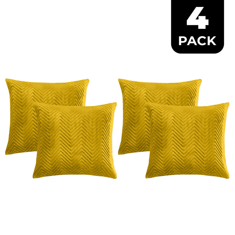 Square Cushion Cover, Ochre
