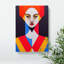 XC1022-389X Abstract Portrait Of A Woman No.2 - Wrapped Canvas Print-187688535-187688520