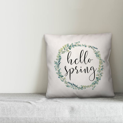 Hello Throw Pillow