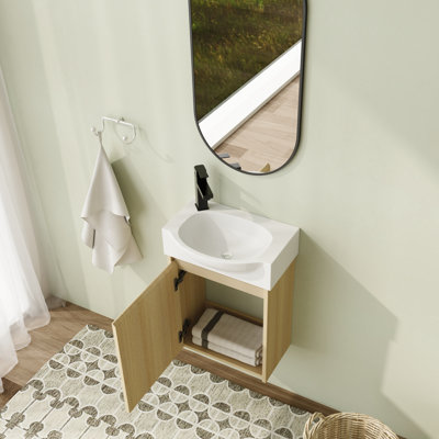 Ensemble de meuble-lavabo simple avec plateau 16 Straussview