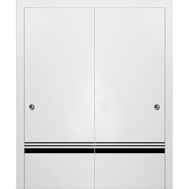 Finition en bois massif manufacturé, Satin blanc, 64 po x 96 po
