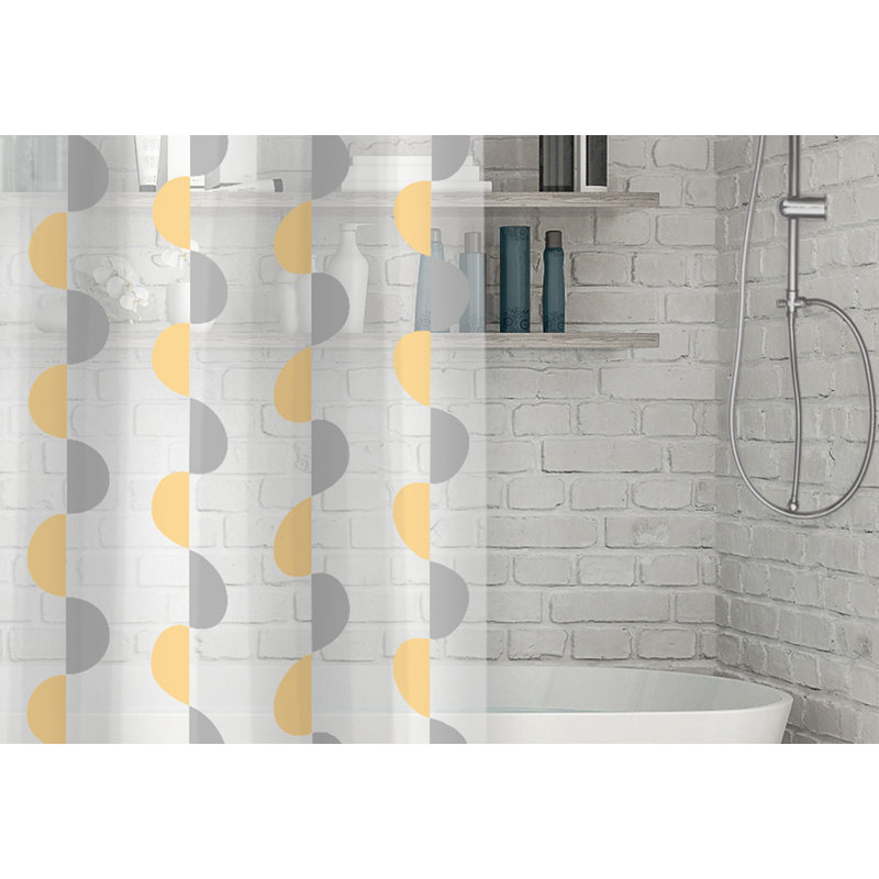 Adonay Geometric Shower Curtain