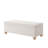 Jarett Boucle Storage Bench With Solid Wood Ball Feet
