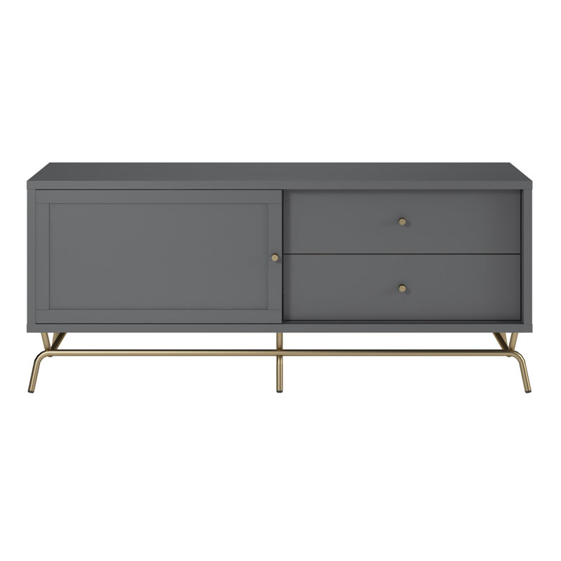 Unfinished TV Stand for TVs up to 65", Graphite Grey