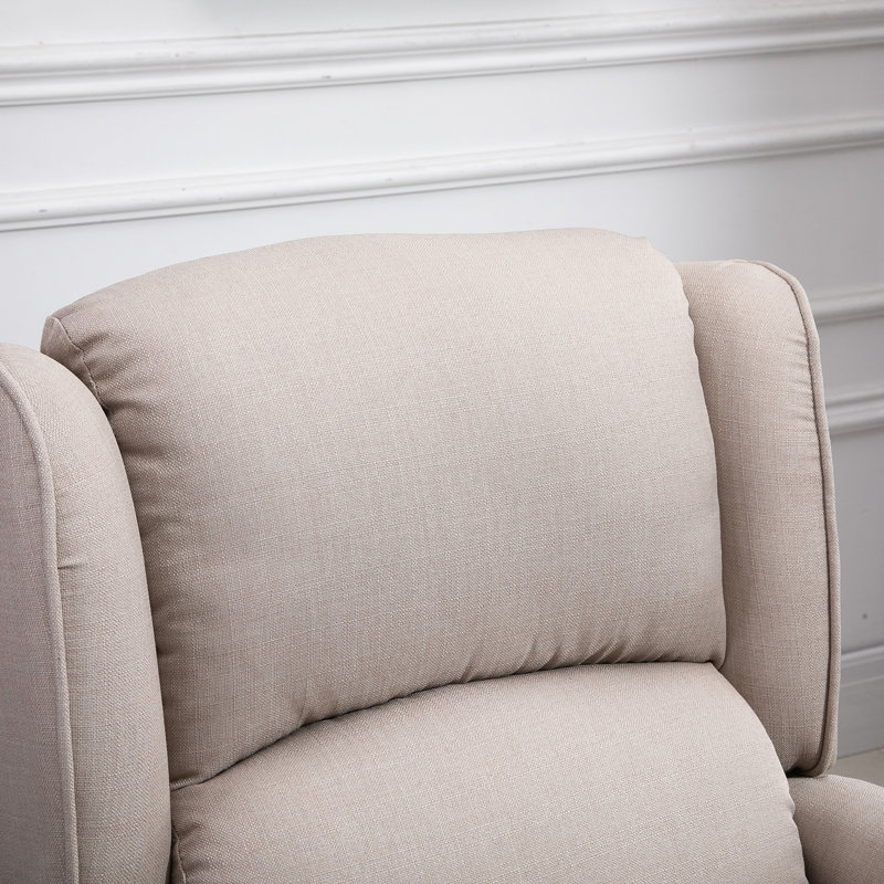 Fauteuil de massage chauffant en similicuir, Similicuir beige
