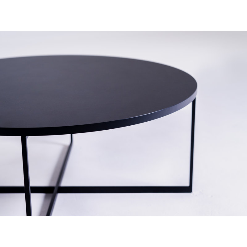 Jarita Cross Legs Coffee Table, 34cm H x 80cm W x 80cm D