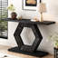 Table de vestibule fonctionnelle avec placage de sapin et l 17,75 po Console large et large de 65,25 po de profondeur, noire