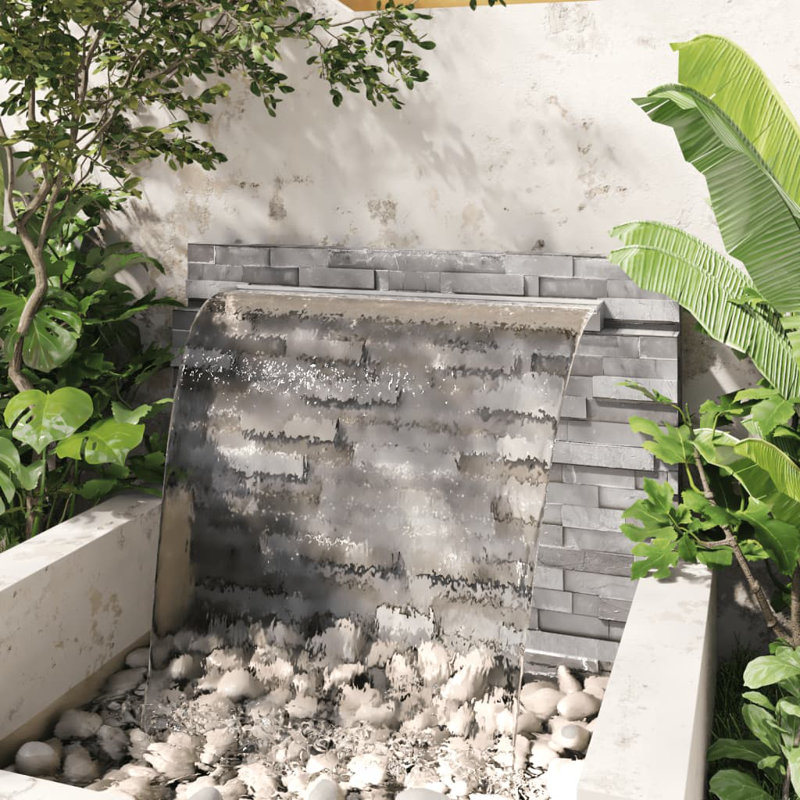 Ailaigh Outdoor Stainless Steel Waterfall Fountain